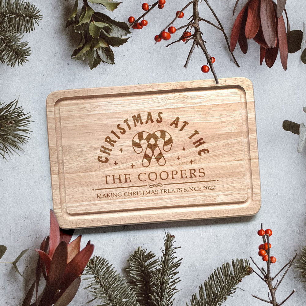 Personalised Chopping Board - Christmas at the ...